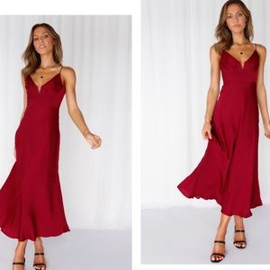 Hello Molly Private Kiss Midi Dress US 4